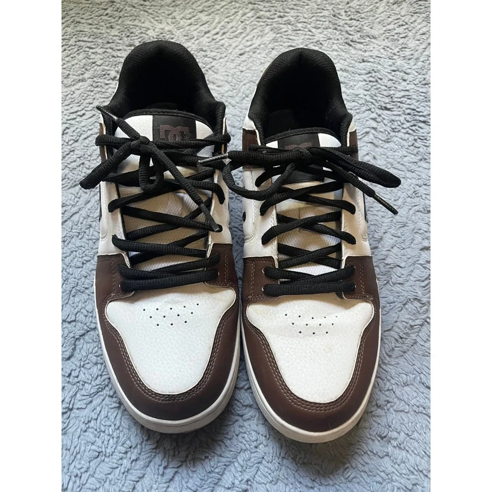DC Shoes Manteca 4 Skate Sneakers Brown White Black Low Top Men's Skateboarding